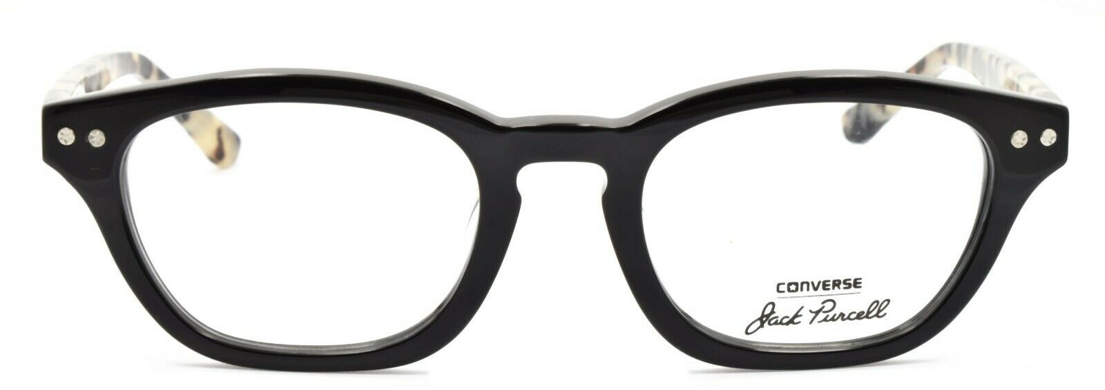 2-CONVERSE Jack Purcell P015 UF Men's Eyeglasses Frames 48-20-140 Black / Tortoise-751286280029-IKSpecs