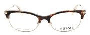 2-Fossil FOS 6055 OIM Women's Eyeglasses Frames 50-17-145 Gold / Havana-762753440174-IKSpecs