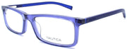 1-Nautica N8162 410 Men's Eyeglasses Frames 53-18-140 Navy Crystal-688940465471-IKSpecs