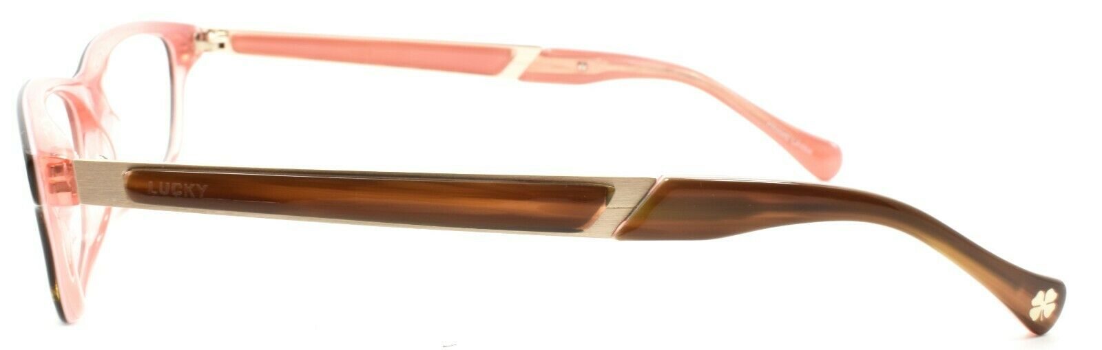 3-LUCKY BRAND High Noon Women's Eyeglasses Frames 53-16-140 Brown Horn + CASE-751286215229-IKSpecs