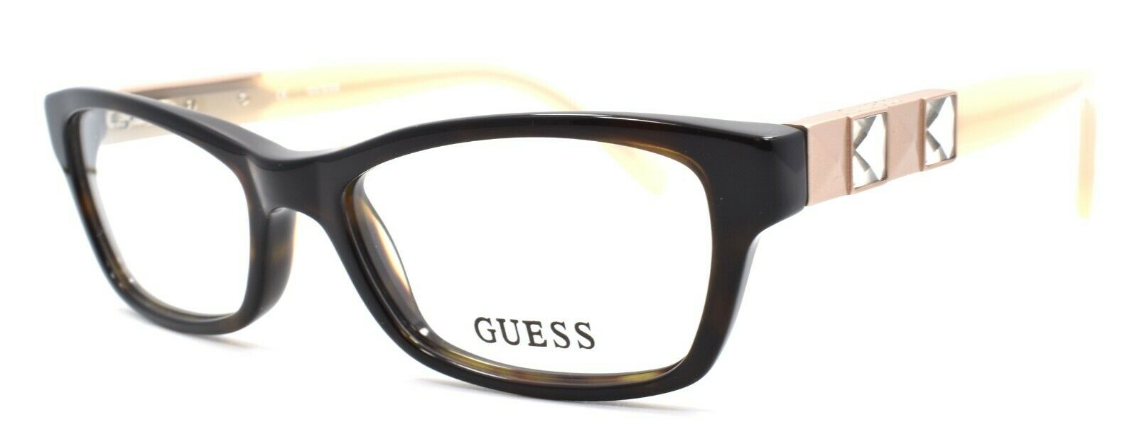 1-GUESS GU2414 TO Women's Eyeglasses Frames 50-16-135 Tortoise w/ Crystals + CASE-715583996380-IKSpecs