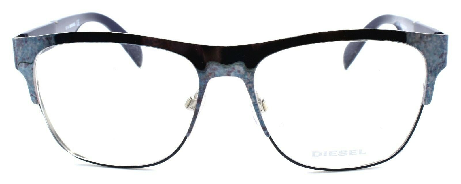 2-Diesel DL5094 092 Men's Eyeglasses Frames 55-16-145 Tarnished Blue-664689632558-IKSpecs