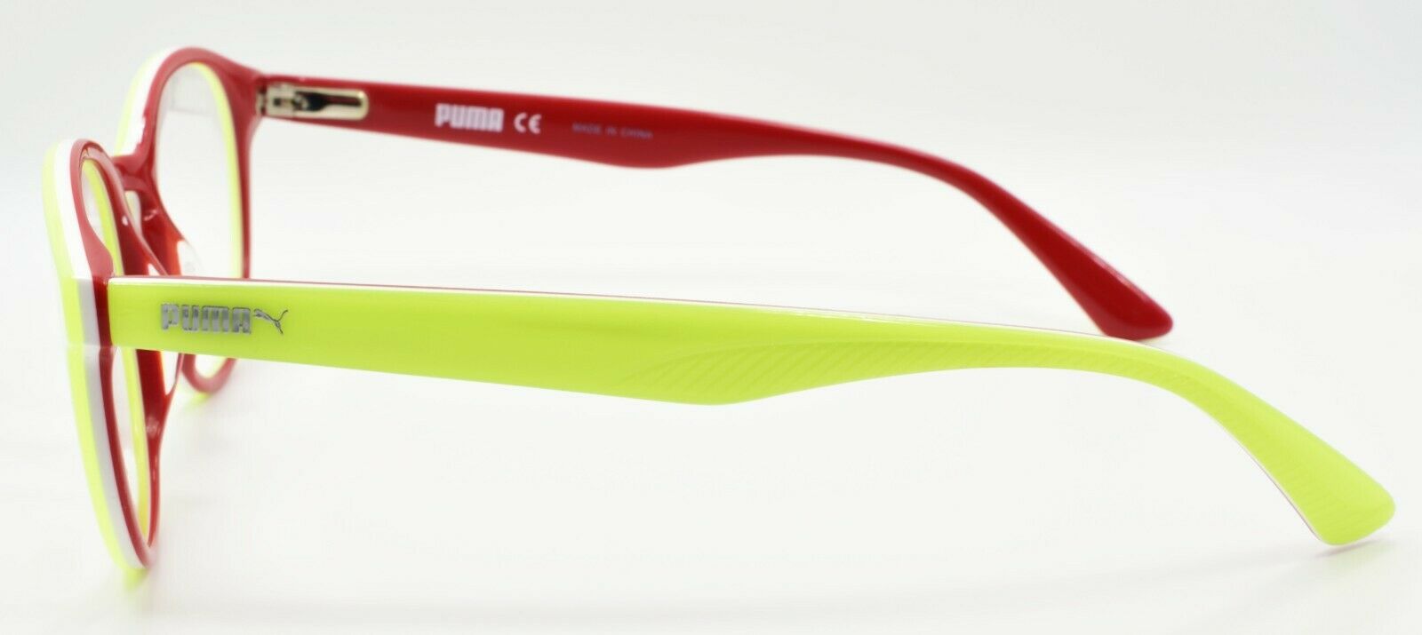 3-PUMA PU0107O 004 Eyeglasses Frames Round 48-20-140 Yellow-889652062891-IKSpecs