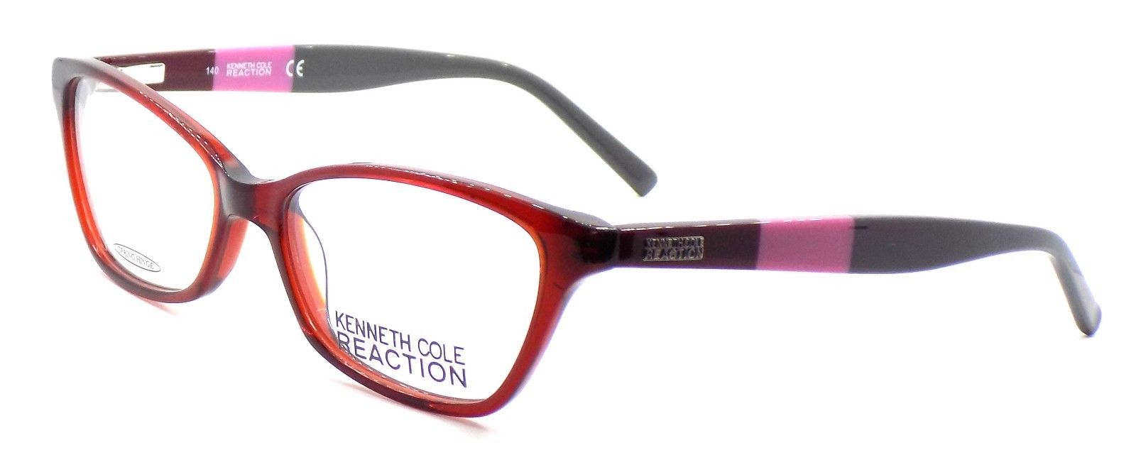 1-Kenneth Cole REACTION KC0766 069 Women's Eyeglasses 52-16-140 Shiny Bordeaux-664689666447-IKSpecs