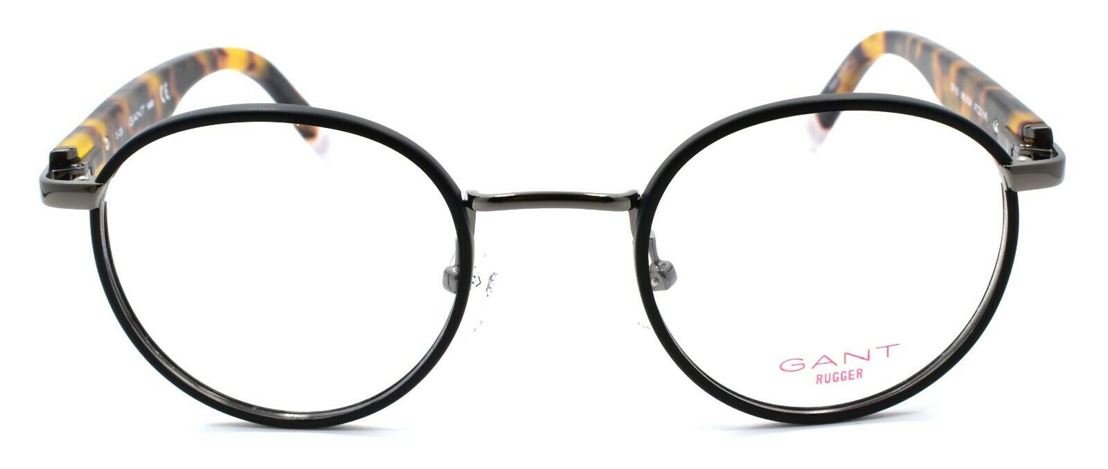 2-GANT Rugger GR105 MBLKGN Men's Eyeglasses Frames 47-21-145 Black / Gunmetal-715583794801-IKSpecs