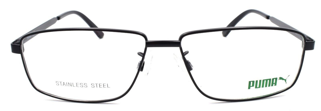 2-PUMA PE0115O 001 Men's Eyeglasses Frames 57-14-150 Black-889652261461-IKSpecs