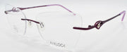 1-Airlock Majestic 203 500 Women's Eyeglasses Frames Rimless 54-18-140 Violet-886895347044-IKSpecs