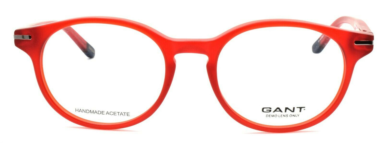 2-GANT GA3060 067 Men's Eyeglasses Frames Round 48-17-140 Matte Red-664689694402-IKSpecs