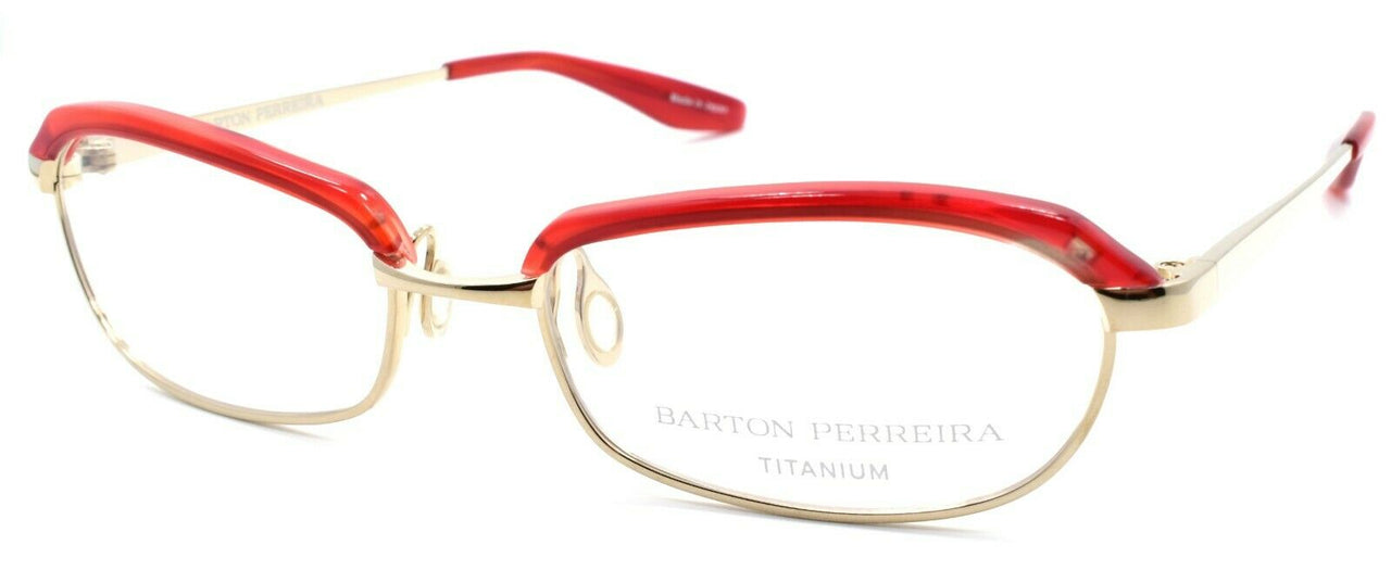 1-Barton Perreira Myra Women's Eyeglasses 51-17-135 Scarlet Red / Chinois Gold-672263038894-IKSpecs