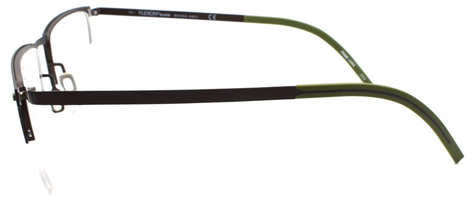 3-Flexon B2027 233 Men's Eyeglasses Half Rim Ash Brown 55-19-145 Flexible Titanium-883900203579-IKSpecs