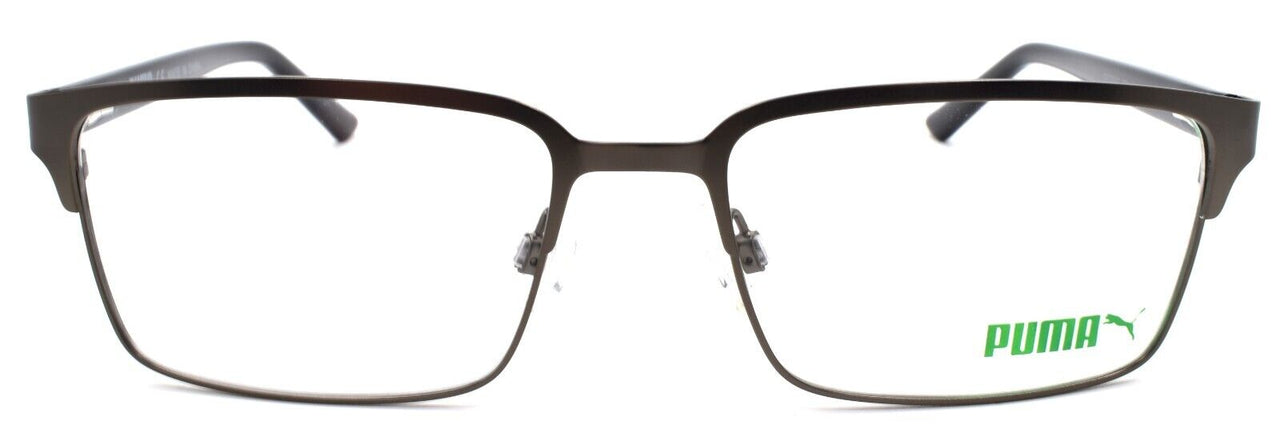 2-PUMA PE0026O 001 Men's Eyeglasses Frames 56-18-140 Ruthenium / Black-889652109770-IKSpecs