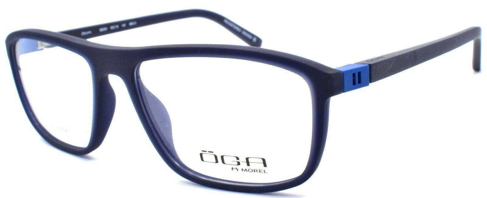 1-OGA by Morel 8203O BB012 Men's Eyeglasses Frames 55-16-140 Navy Blue-3604770897647-IKSpecs