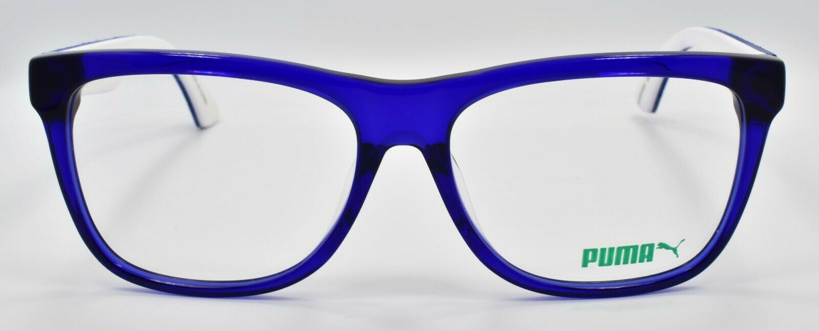 2-PUMA PU0044OA 004 Unisex Eyeglasses Frames 56-16-140 Blue w/ Suede-889652015378-IKSpecs