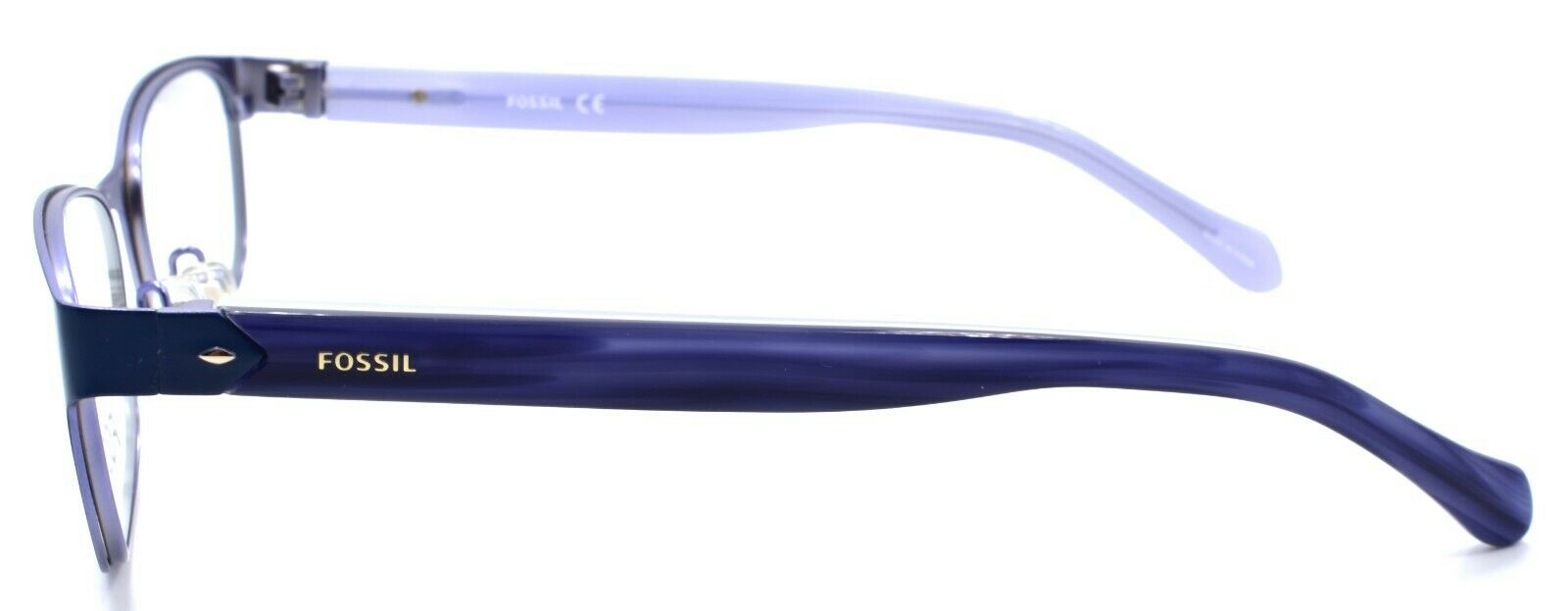 3-Fossil FOS 7023 RCT Women's Eyeglasses Frames 51-17-140 Matte Blue-716736029207-IKSpecs