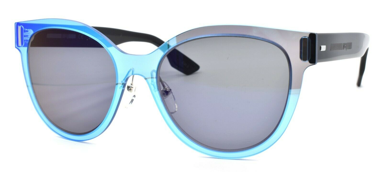 1-McQ Alexander McQueen MQ0023S 003 Women's Sunglasses Cat-eye Blue & Black / Blue-889652010632-IKSpecs
