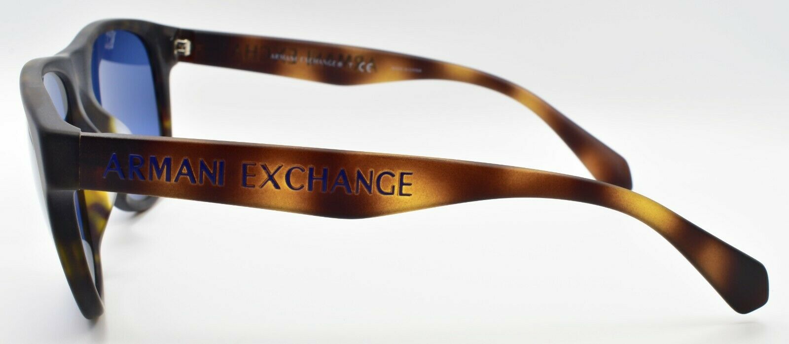 3-Armani Exchange AX4096SF 802980 Sunglasses 57-18-140 Matte Havana / Blue-8056597193924-IKSpecs