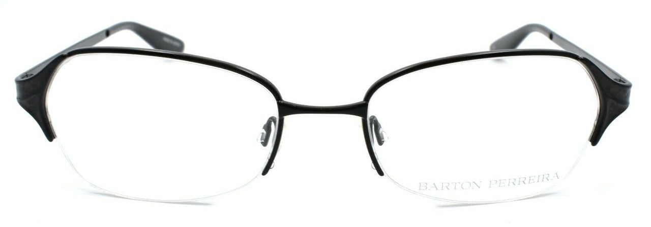 2-Barton Perreira Valera Women's Glasses Frames Half-rim 50-18-135 Black Snake-672263039907-IKSpecs