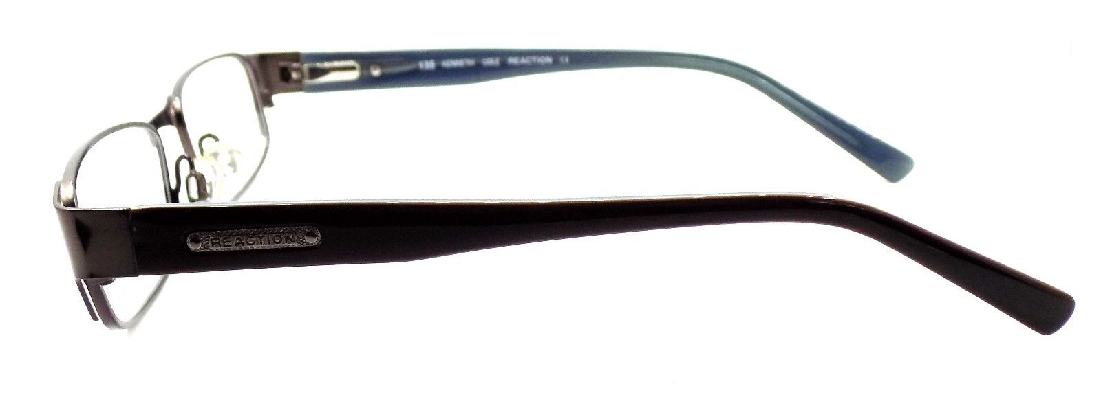 3-Kenneth Cole REACTION KC716 048 Women's Eyeglasses 51-15-135 Shiny Dark Brown-726773169125-IKSpecs