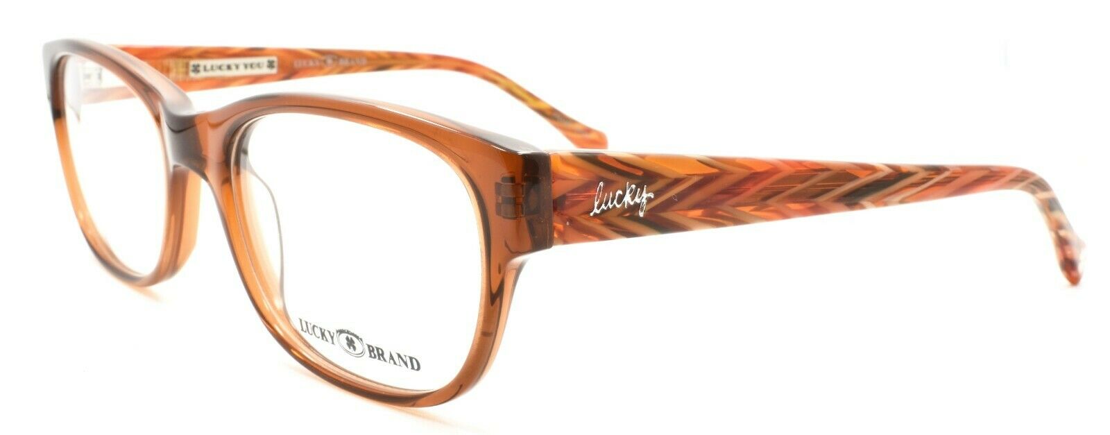 1-LUCKY BRAND PCH Women's Eyeglasses Frames 52-18-140 Brown + CASE-751286237313-IKSpecs