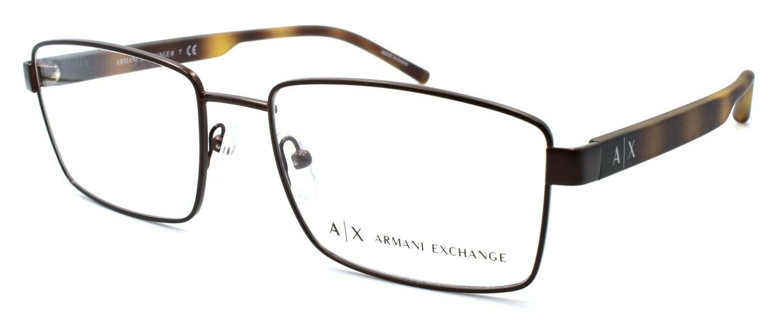 1-Armani Exchange AX1037 6106 Men's Eyeglasses Frames 55-18-145 Matte Brown-8056597035101-IKSpecs