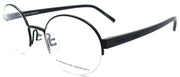 1-Porsche Design P8350 A Eyeglasses Frames Half-rim Round 50-22-145 Black-4046901603984-IKSpecs