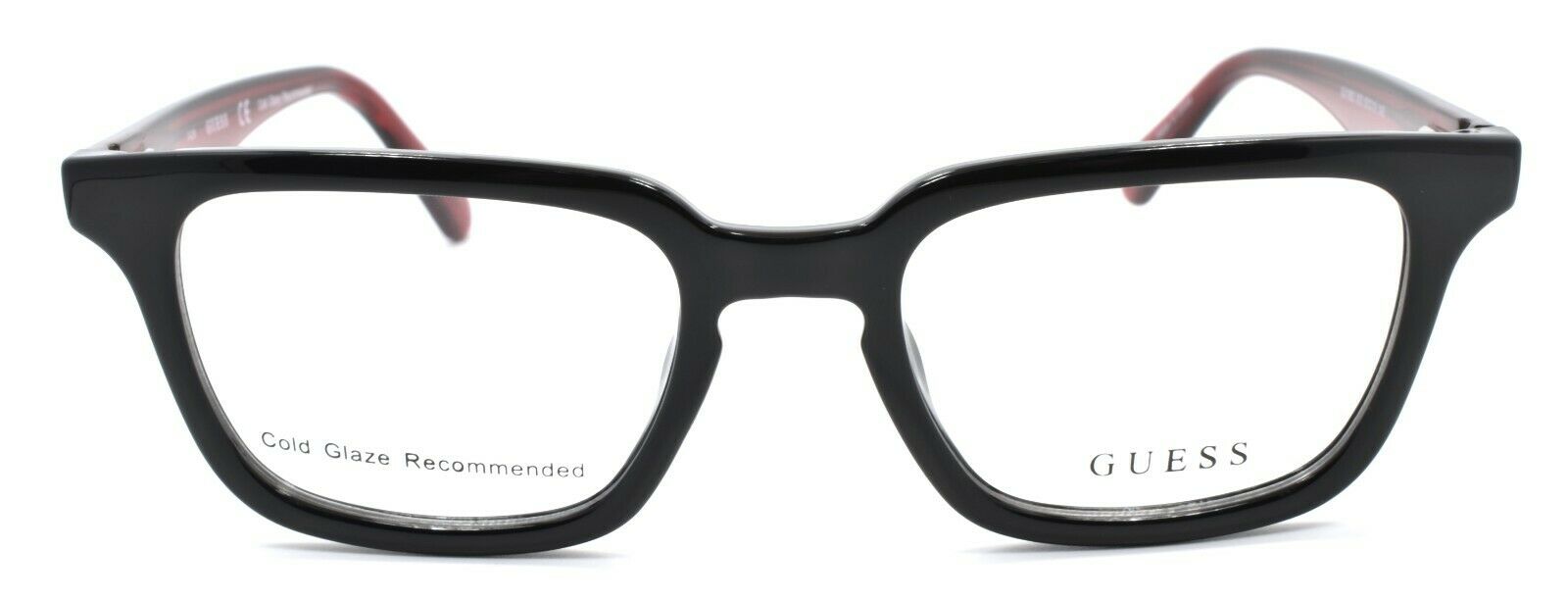 2-GUESS GU1962 005 Men's Eyeglasses Frames 50-19-145 Black / Red-889214033970-IKSpecs