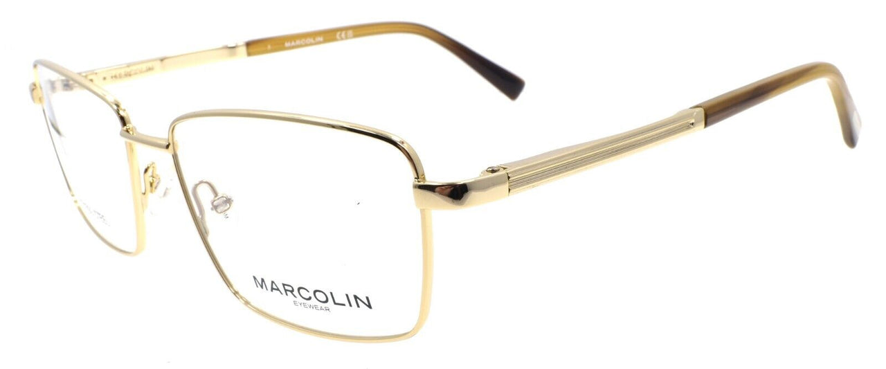 Marcolin MA3023 032 Men's Eyeglasses Frames 55-17-145 Pale Gold