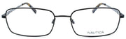 2-Nautica N7302 005 Men's Eyeglasses Frames 55-18-140 Satin Black-688940463187-IKSpecs