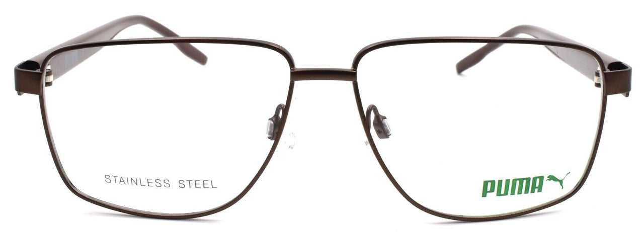 2-PUMA PE0145O 002 Men's Eyeglasses Frames 54-13-140 Brown-889652291154-IKSpecs