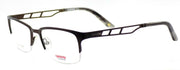 1-Carrera CA7601 05BZ Men's Eyeglasses Frames Half-rim 54-18-145 Matte Chocolate-716737432624-IKSpecs