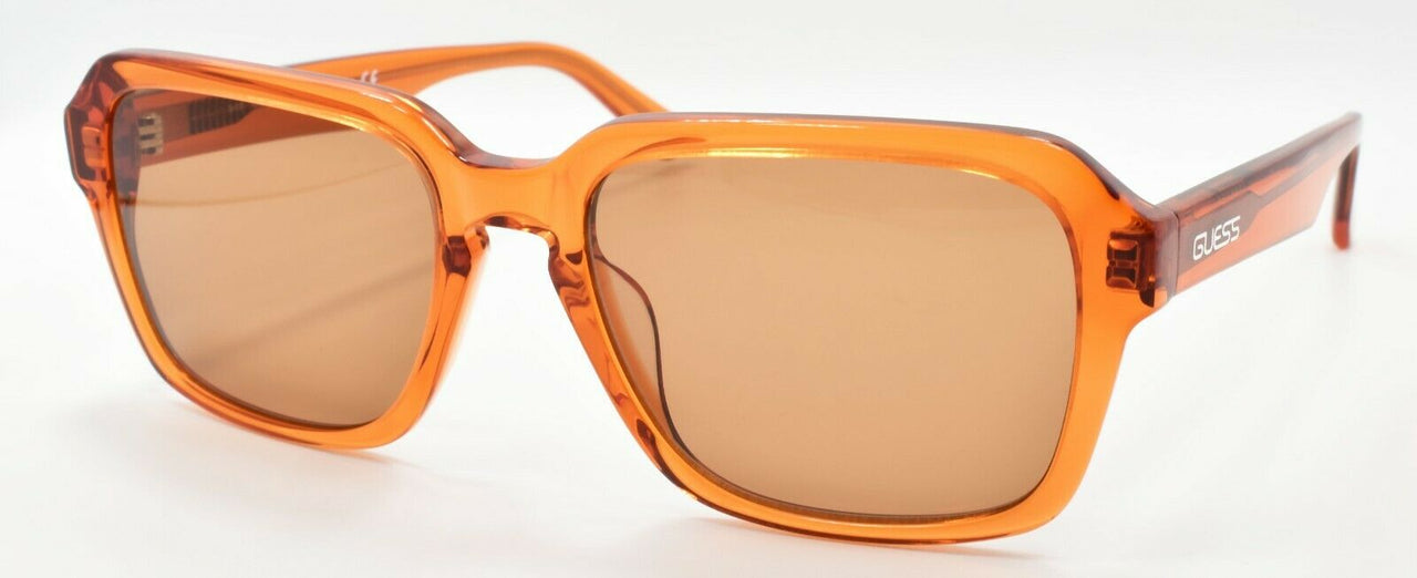 1-GUESS x J Balvin GU8224 42E Sunglasses 55-18-145 Shiny Orange / Brown-889214197016-IKSpecs