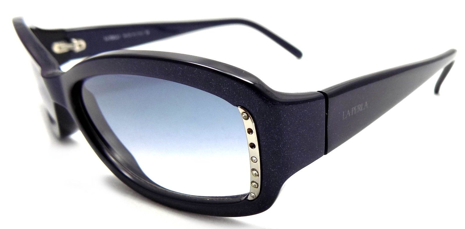 1-La Perla Sunglasses SPE 077S 55 V21 Blue Frame 55x16x135 Blue Gradient ITALY-IKSpecs