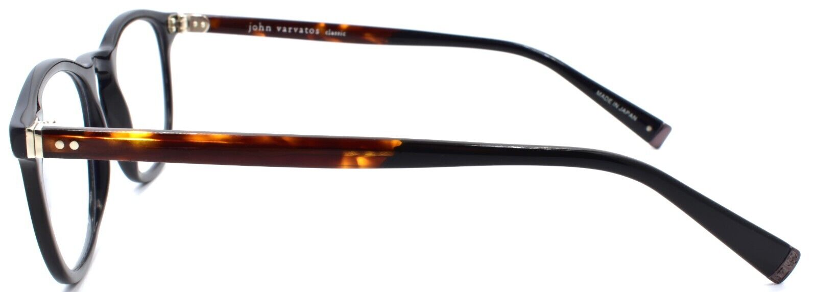 3-John Varvatos V376 Men's Eyeglasses Frames 48-21-145 Black Japan-751286310429-IKSpecs