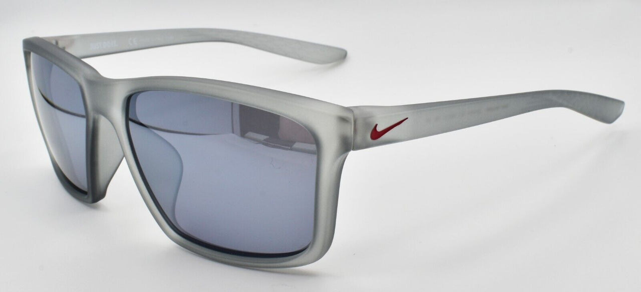 Nike Valiant CW4645 012 Sunglasses Matte Wolf Gray / Silver Mirrored Lens Italy