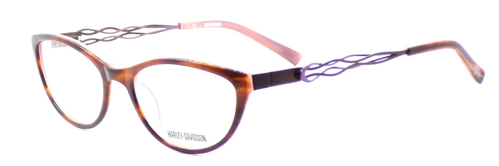 1-Harley Davidson HD513 DPK Women's Eyeglasses Frames 51-17-135 Brown / Pink +Case-715583766396-IKSpecs