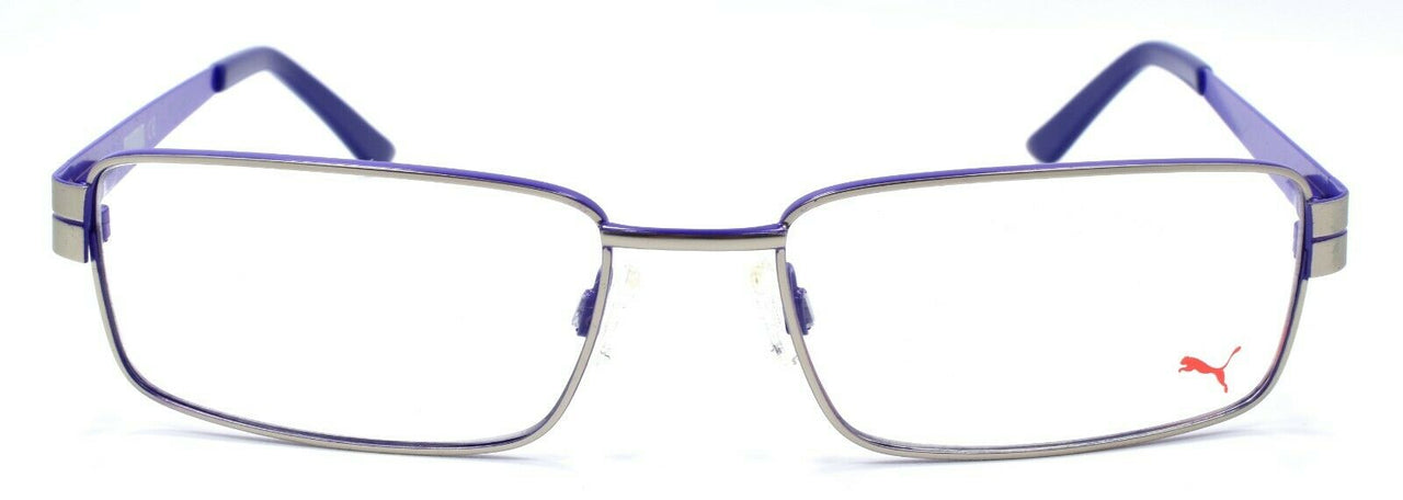 2-PUMA PE0014O 004 Men's Eyeglasses Frames 54-17-140 Silver / Blue-889652036564-IKSpecs