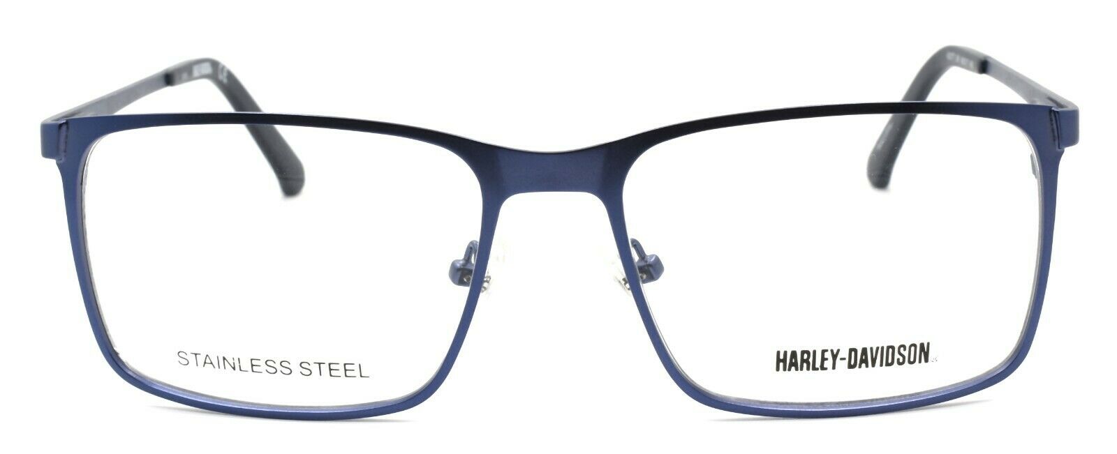 2-Harley Davidson HD0777 091 Men's Eyeglasses Frames 56-17-145 Matte Blue + Case-664689964819-IKSpecs