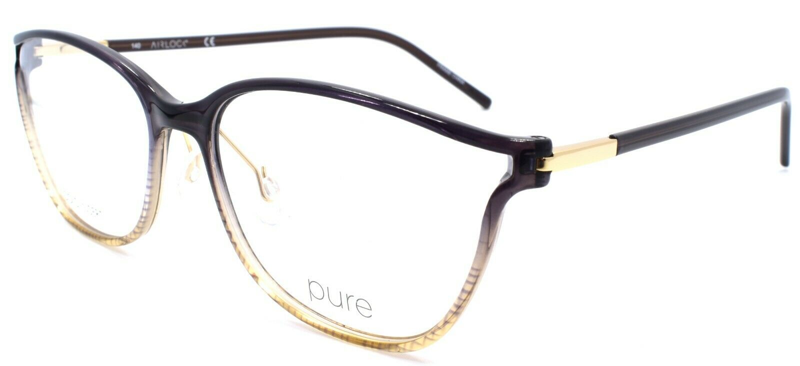 1-Marchon Airlock 3000 001 Women's Eyeglasses Frames 53-15-140 Black Gradient-886895394161-IKSpecs