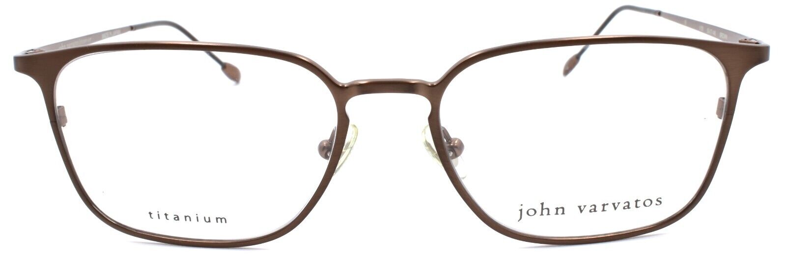 2-John Varvatos V151 Men's Eyeglasses Frames Titanium 53-17-145 Brown Japan-751286281293-IKSpecs