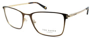 1-Ted Baker Drummond 4244 104 Men's Eyeglasses Frames 54-18-140 Brown / Gold-4894327119097-IKSpecs