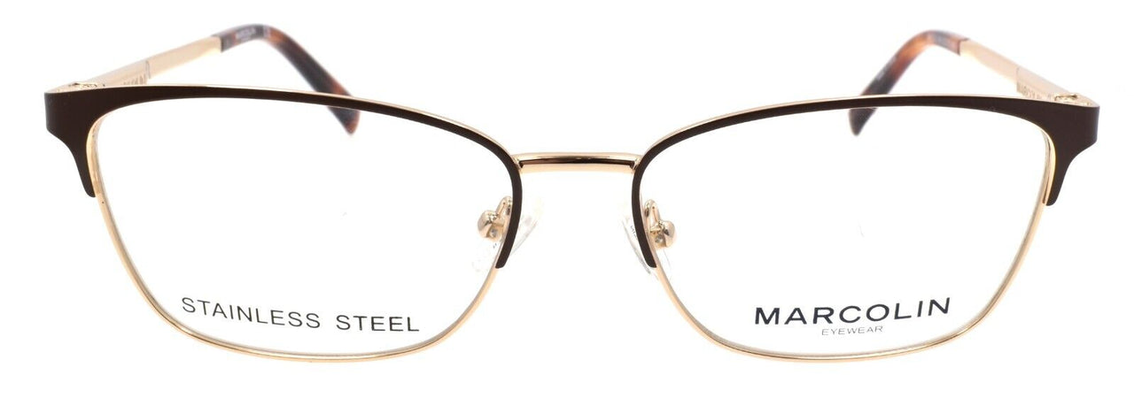 Marcolin MA5029 049 Women's Eyeglasses Frames 53-15-140 Matte Dark Brown