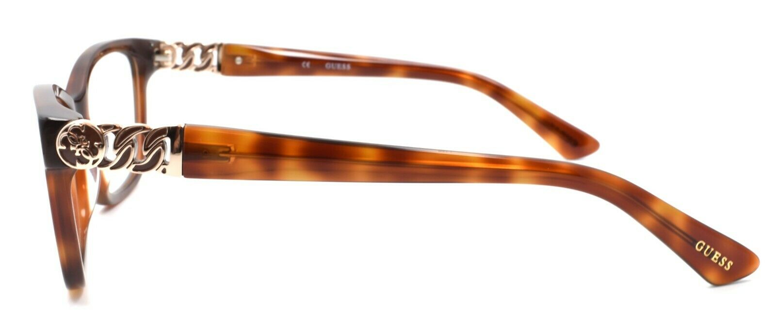 3-GUESS GU2492 052 Women's Eyeglasses Frames 52-16-135 Dark Havana Brown + CASE-664689697434-IKSpecs