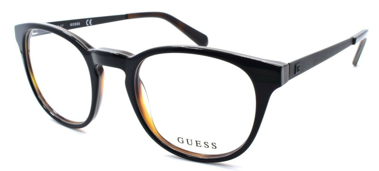 1-GUESS GU1959 001 Men's Eyeglasses Frames Round 49-21-145 Black-664689952953-IKSpecs