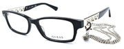 1-GUESS GU2785 001 Women's Eyeglasses Frames 54-16-140 Shiny Black-889214145826-IKSpecs
