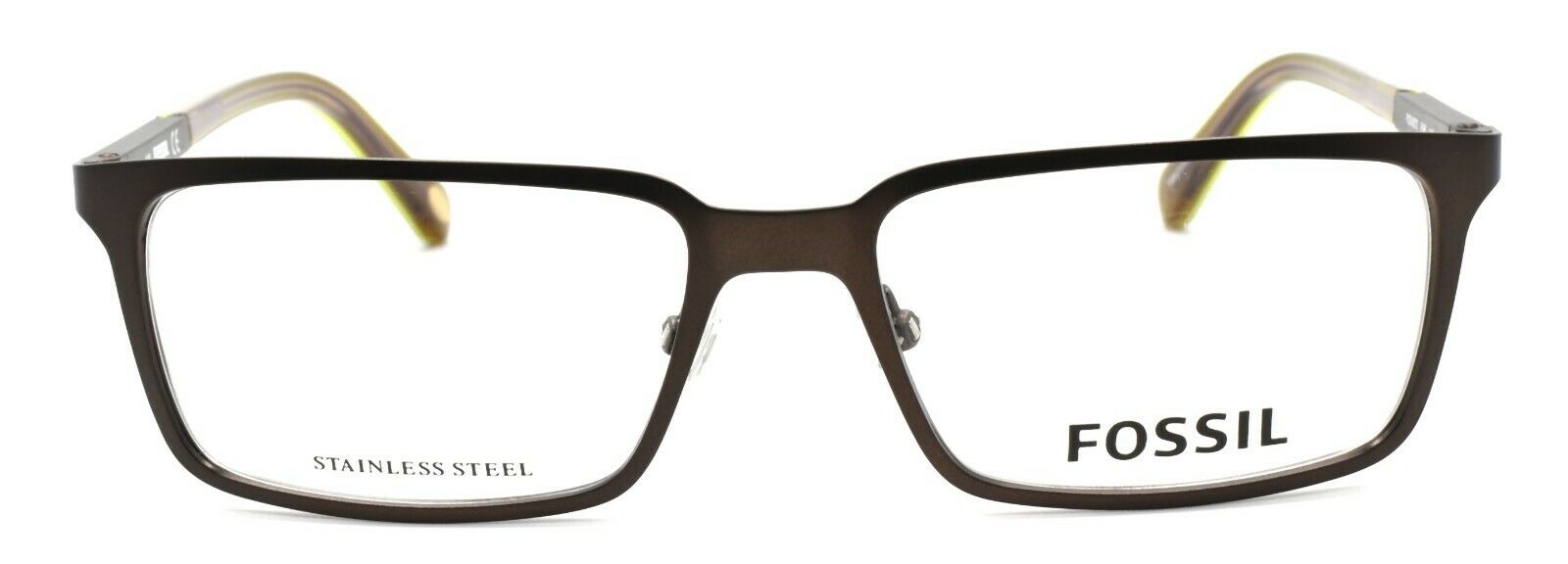 2-Fossil FOS 6072 EAB Men's Eyeglasses Frames 52-16-140 Brown-827886535941-IKSpecs