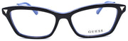 2-GUESS GU2797 005 Women's Eyeglasses Frames Cat Eye 52-15-140 Black / Blue-889214156495-IKSpecs