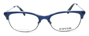 2-Fossil FOS 6055 OIO Women's Eyeglasses Frames 52-17-145 Blue + CASE-762753440662-IKSpecs