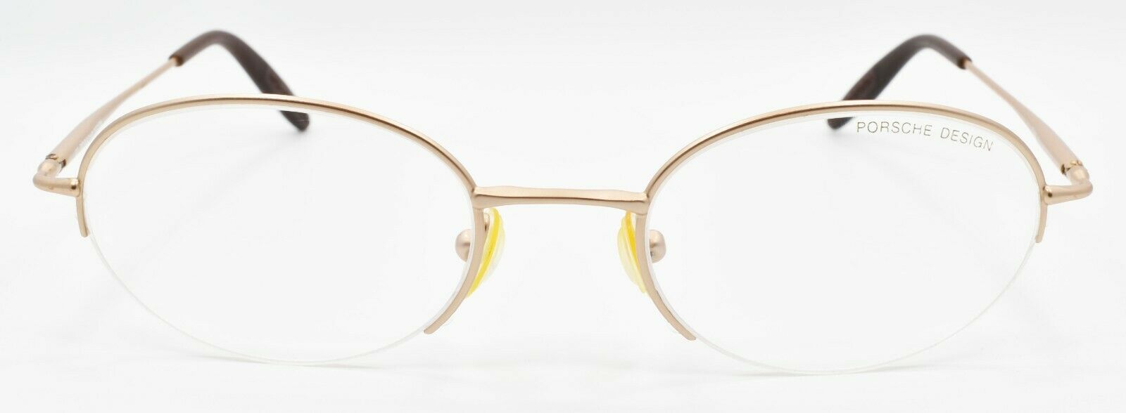 2-Porsche Design P7001 B Eyeglasses Frames Half-rim SMALL 48-20-130 Gold ITALY-4035247505397-IKSpecs