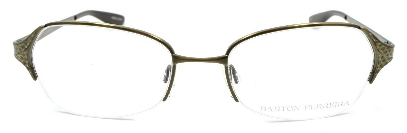 2-Barton Perreira Valera Women's Eyeglasses 50-18-135 Sahara Snake / Antique Gold-672263039891-IKSpecs