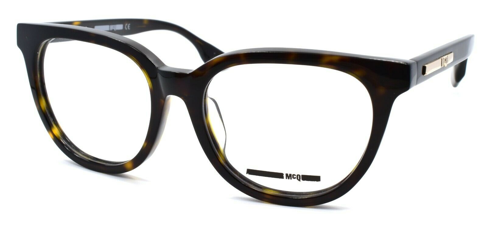 1-McQ Alexander McQueen MQ0030OA 002 Women's Eyeglasses Frames 52-17-140 Havana-889652016771-IKSpecs